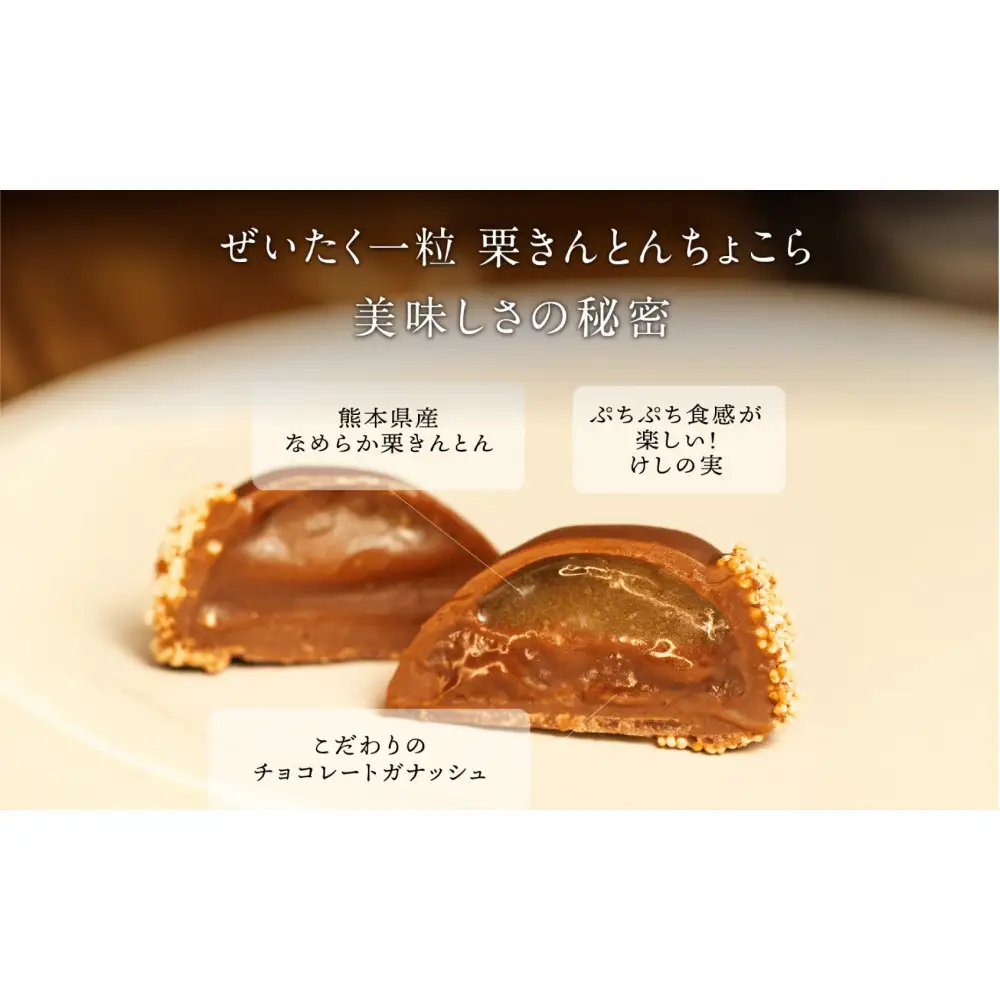 栗りん 【11月上旬から順次発送】まるで栗のような贅沢チョコレート「 ぜいたく一粒 栗きんとんちょこら 」栗きんとん × チョコレート プレゼント スイーツ ギフト 栗きんとん チョコ 送料無料 お取り寄せ 和栗スイーツ 和栗