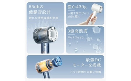 Iversan 大風量 ヘアドライヤー　ブラック　【11100-1730】