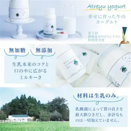 【新鮮な生乳のみ使用】無加糖プレーンヨーグルト450g×3個セット 蔵王村上牧場直送 アトレイユ【配送不可地域：離島】【1676697】