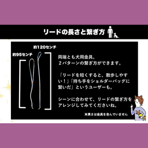 『ギラギラ・小悪魔ピンク』犬用光るリード/特注高輝度反射材使用【小型犬用10キロまで】｜散歩 愛犬 夜散歩 阿見町 茨城県（40-34）