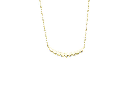 ダイヤモンド ネックレス アーチ 0.7ct K18 イエローゴールド ジュエリー ダイヤ 18金 山梨 H-2868 SWCI010-yg