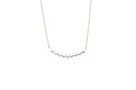 ダイヤモンド ネックレス アーチ 0.7ct K18 ピンクゴールド ジュエリー ダイヤ 18金 山梨 H-2868 SWCI010-pg