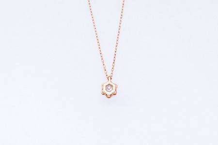 ダイヤモンド ネックレス フラワーS 0.45ct K18 ピンクゴールド  ジュエリー ダイヤ  18金 山梨 H-730 SWCI013-pg