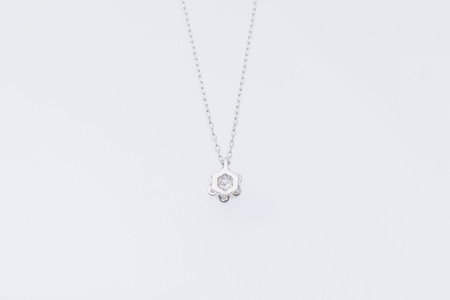 ダイヤモンド ネックレス フラワーS 0.45ct  PT プラチナ ジュエリー ダイヤ 山梨 H-730 SWCI013-pt