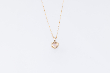 ダイヤモンド ネックレス ピンクハート K18PG 中石0.2ct サイド0.08ct ピンクトルマリン ダイヤモンド ハート K18 ピンクゴールド ジュエリー ダイヤ 18金 山梨 H-1910 SWCI015