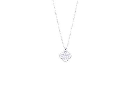 ダイヤモンド ネックレス クローバー 0.3ct プラチナ ジュエリー ダイヤ PT 山梨 H-4861 SWCI016-pt