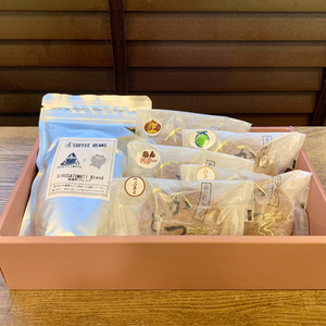 珈琲豆とかつどら5個【城里町ブレンド/5種セット】(AF081)