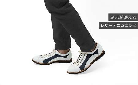 倭イズム ( ヤマトイズム ) 牛革 デニム シューズ 紳士靴 YA3310 25.5cm