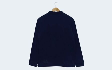 メンズ エアライトログジップロングスリーブモックネックシャツ/ブラック/Mサイズ ゴルフウェア ゴルフ メンズ ロゴカラー モックネック 黒 おしゃれ コーデ｜石川県 小松市【有限会社ドオム】