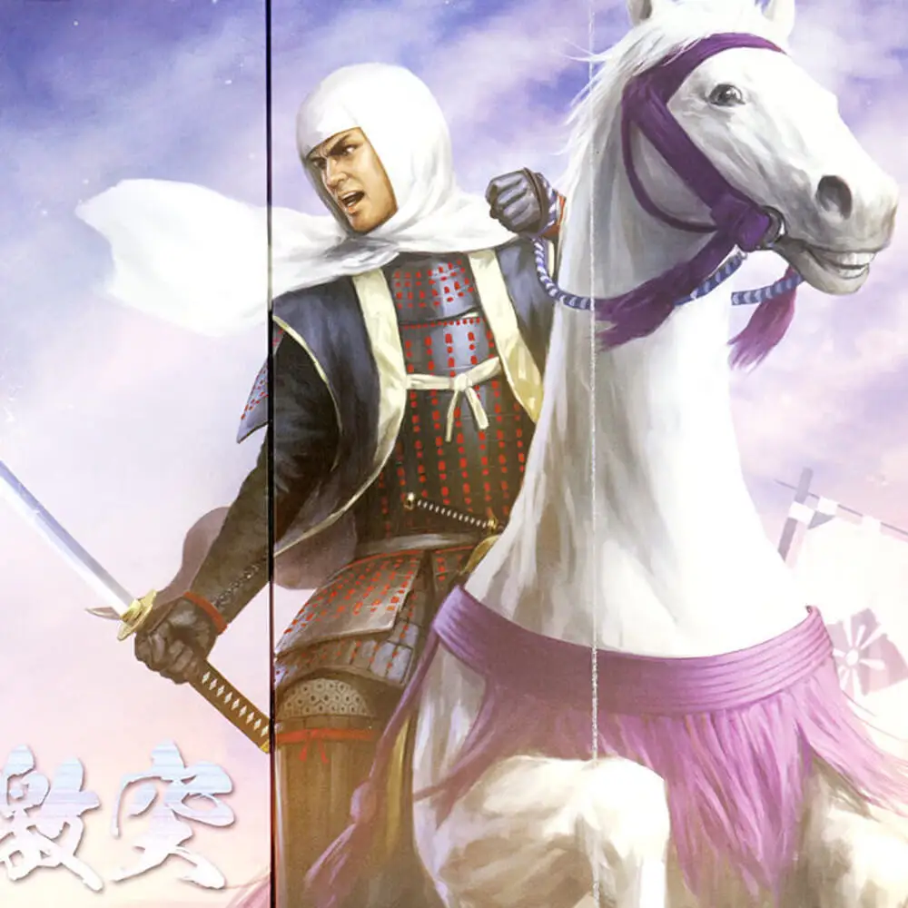 オリジナル【戦国武将6曲ミニ屏風】龍虎激突-上杉・武田-／名古屋刀剣博物館