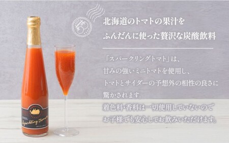 【12回定期便】 北海道サイダー スパークリングトマト 5本セット×12回 計60本 トマトジュース とまとジュース 炭酸 炭酸飲料 飲料 ドリンク スパークリング トマト とまと 北海道産 国産 サイダー