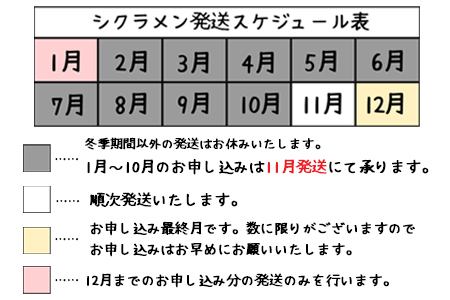 【色で選べる】花巻温泉バラ園で育てたシクラメン＜2026年11月より順次発送＞おまかせ【2279-0】