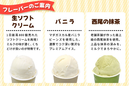 全5回〈翌月から発送開始〉フレーバーアイス定期便☆ 南信州根羽村産アイス が毎月7個届く！ 合計35個 アイスクリーム ソフトクリーム バニラ 西尾 いちご 紅ほっぺ いちご りんご ブルーベリー 抹茶 ミルク 25000円 25,000円