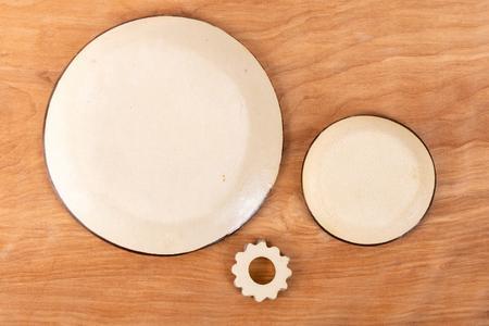 ゴーヤーの3点食器セット（丸）