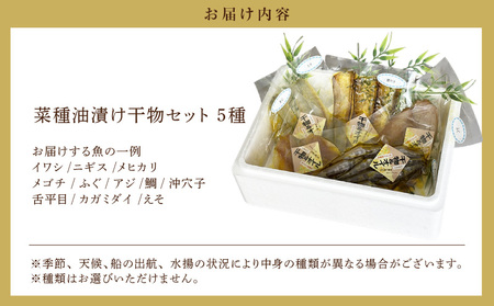 菜種油漬け干物セット・T139