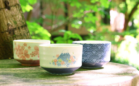 【美濃焼】 茶楽 舞桜 抹茶碗 桜木箱入【株式会社二幸】 抹茶茶碗 茶道[MCZ154]