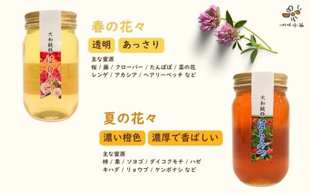 大和純粋はちみつ ギフト セット／ 国産 純粋 百花蜜 蜂蜜 ハチミツ ハニー 非加熱 無精製 贈答用 贈り物 お祝い 母の日 父の日 敬老の日 ハチミツ屋小谷 奈良県 宇陀市 ふるさと納税