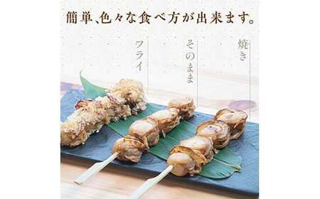 むつ湾 ほたて 串焼き 10本 (全40玉 1本4玉) 【クボタフーズ】 ホタテ ほたて 帆立 貝柱 バーベキュー BBQ キャンプ アウトドア 一人暮らし 温めるだけ おかず 肴 おつまみ 魚介 陸奥湾 串焼き 青森県 平内町 東北 おすすめ F21J-061
