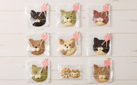 【12回定期便】【詰め合わせ】【ギフト】JAM JILL SWEETS　ねこクッキーセット（9枚入り） 詰め合わせ スイーツ 洋菓子 ネコ ねこ ギフト プレゼント 手作り クッキー セット お菓子 菓子 9枚 定期便