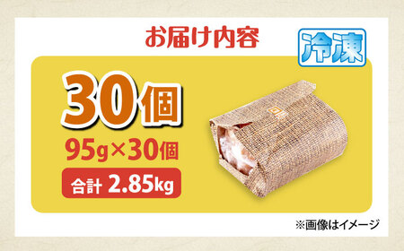 国産豚肉使用 精肉店の手づくりハンバーグ 30個【有限会社丸伸商事】[AKFH047]