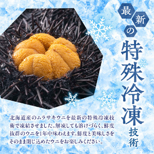 冷凍ウニ 50g×2｜北海道産 ムラサキウニ カネシメ 髙橋水産 北海道 札幌市