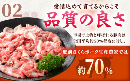 肥前さくらポーク 切り落とし 500g × 2パック 計 1kg 切り落とし 豚 豚肉 吉野ヶ里町/上場食肉[FDQ006]