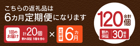 【6ヶ月定期便】忍野の平飼い卵20個×6回 ※割れ保証含む 卵
