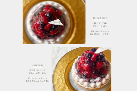 フルーツ ブルーベリー ラズベリー チーズ タルト 1ホール 12cm [心優-Cotoyu Sweets- 長崎県 平戸市 hr42bjo490197]