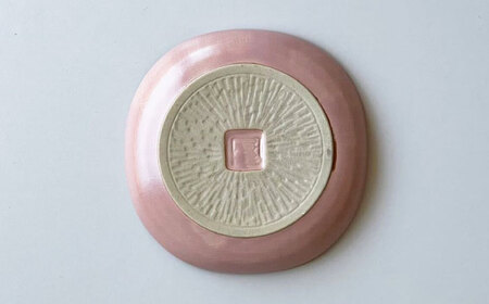 【瀬戸焼】 wanohana小皿 5枚 (桃) 【カネ三商店】 / 食器 皿 プレート ギフト / 瀬戸市[BBDD076]