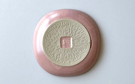 【瀬戸焼】 suzuran 小皿 5枚 (桃) 【カネ三商店】 / 食器 皿 プレート ギフト / 瀬戸市[BBDD086]