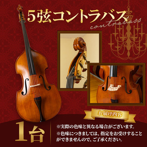 5弦 コントラバス 5HB-45 コントラバス 日本メーカー 音楽 弦楽器 楽器 5弦 【uj-BM002-F】【ヒガシ絃楽器製作所】