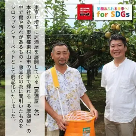 SDGs東村山多摩湖梨シャーベット【配送不可地域：離島】【1471896】