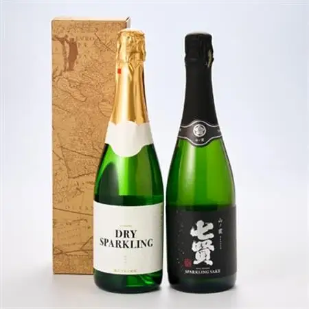 ワインと日本酒のスパークリング飲み比べセット【配送不可地域：離島】【1214203】
