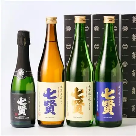 山梨のお酒　七賢　純米・純米吟醸・純米大吟醸・スパークリング日本酒　4本セット [日本酒]【配送不可地域：離島】【1224194】