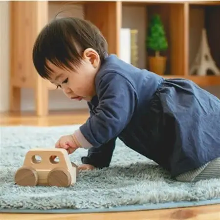 ひのきのおもちゃIKONIH(アイコニー)の知育玩具　オルゴールカー【1446722】