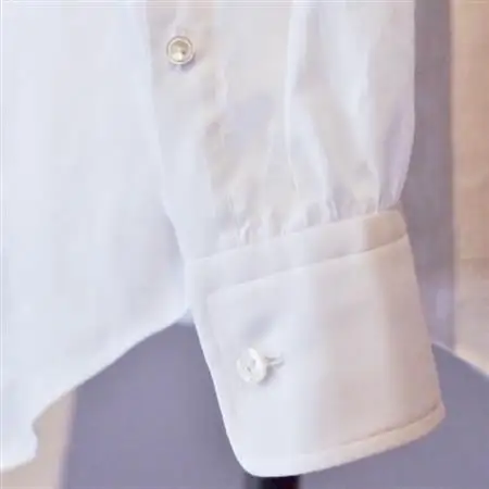 ハンドメイド　ドレスシャツ　 白　XLサイズ　cotton100% 140番双糸ツイル生地【配送不可地域：離島】【1240478】
