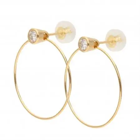 K18イエローゴールド ダイヤモンドピアス(0.2ct) 43-6261【配送不可地域：離島・沖縄県】【1288192】