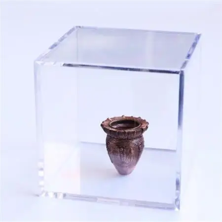 【Do_goods】縄文時代の造形美を現代に　純銅製の大型深鉢形土器ミニオブジェ　659-298【配送不可地域：離島】【1490538】