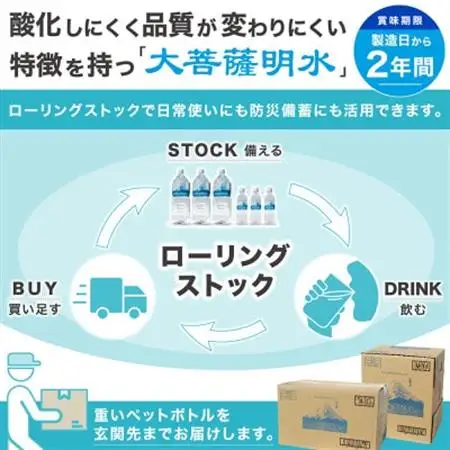 大菩薩明水 500ml(24本入)×2箱 ミネラルウォーター 軟水【配送不可地域：離島】【1605091】