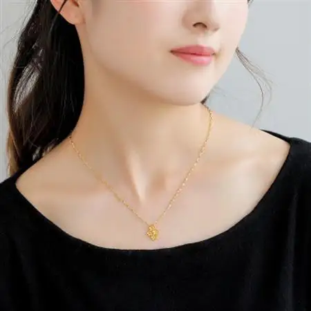 【山梨県】【ジュエリー】K24 pure gold flower/フラワー ペンダントトップ【配送不可地域：離島・沖縄県】【1643639】