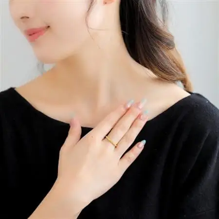 【山梨県】【ジュエリー】K24 pure gold / ミル打ち リング 12号【配送不可地域：離島・沖縄県】【1645554】