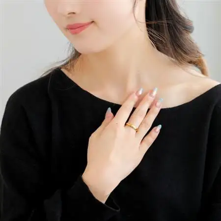 【山梨県】【ジュエリー】K24 pure gold /ダイヤ 甲丸 リング 12号【配送不可地域：離島・沖縄県】【1645666】