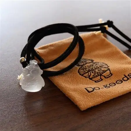 【縄文アクセサリーDo_goods】やわらかな輝き「フロスト水晶どぐりん」ペンダント　700-119【配送不可地域：離島・沖縄県】【1670991】