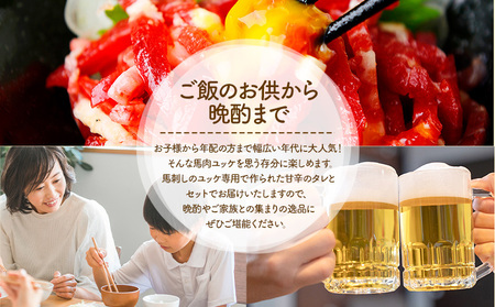 馬刺し 熊本 人気の 馬肉ユッケ たっぷり 500g 株式会社利他フーズ《30日以内に出荷予定(土日祝除く)》 ユッケ 海外産 国内肥育 冷凍 生食用 肉 馬肉 ふるさと納税馬刺し 熊本県 南阿蘇村 送料無料 馬刺 ばさし 名物