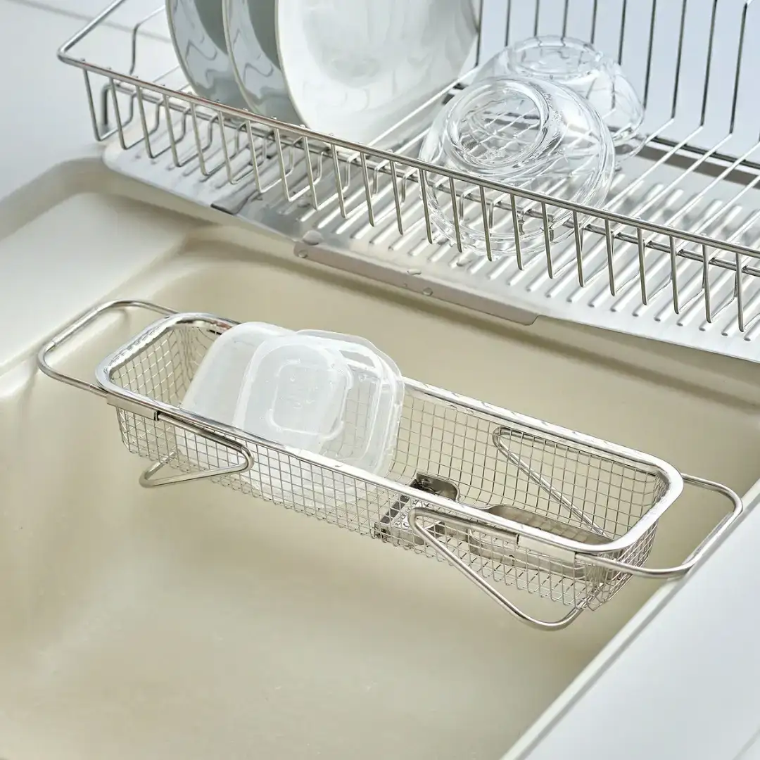 水切りメッシュかご スリム ステンレス 燕三条製 Leye