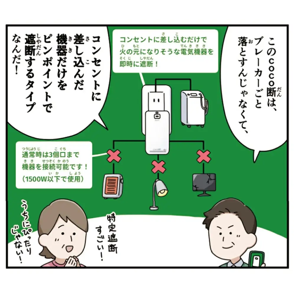 感震ブレーカー「coco断」【12203-0428】