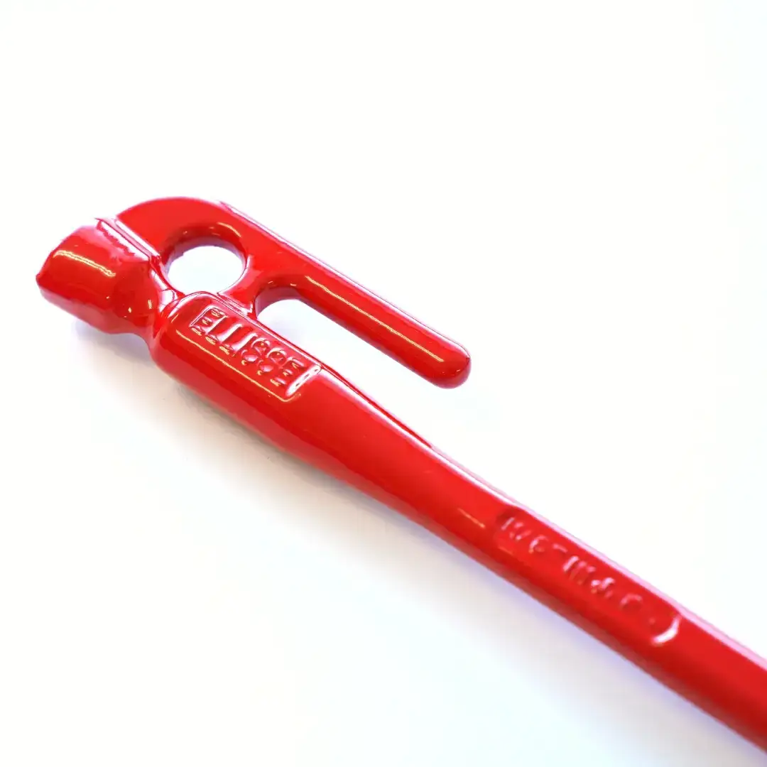 鍛造ペグ（エリッゼステーク）18cm×8本セット レッド 赤 キャンプ用品 アウトドア用品 燕三条製 [村の鍛冶屋] タープ テント【012S158】