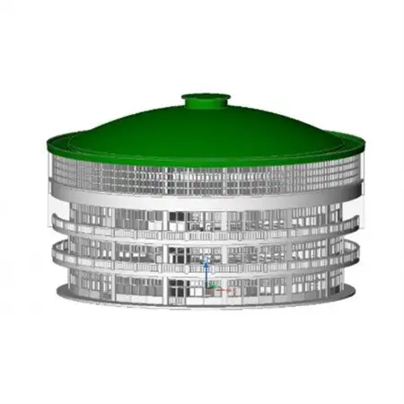 【全国にわずか5つ!】登録有形文化財「朝日小学校円形校舎」3Dプリント模型【1714448】