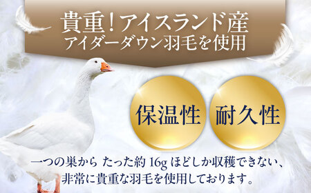 【お中元対象】【糸島羽毛ふとん】【アイスランド特別保護鳥使用】【クイーン】 羽毛 布団 本掛け ベージュ アイダーダウン95% 糸島市 / 株式会社三樹 / 布団 羽毛[AYM026]