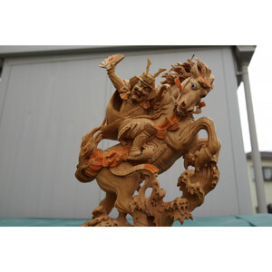 だんじり彫刻　馬乗り(騎馬武者)